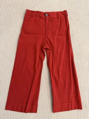 Anthropologie Size 31P Cotton pants Collette Style MINT! NWOT Rust colored